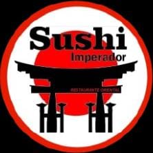 Logo do Sushi Imperador, um sushi estilizado com coroa dourada